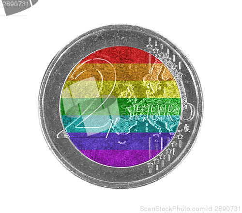 Image of Euro coin, 2 euro
