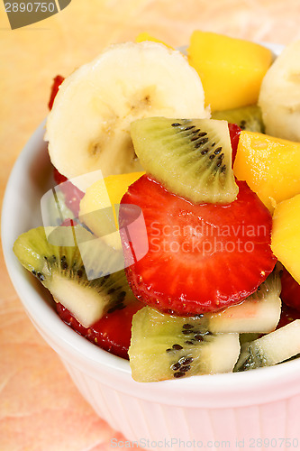 Image of Fresh fruit salad close-up