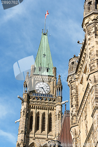 Image of Canadian Parliament buildings in Ottawa, Canada