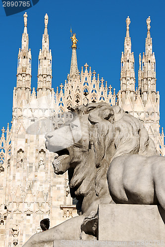 Image of Piazza del Duomo in Milan, Italy