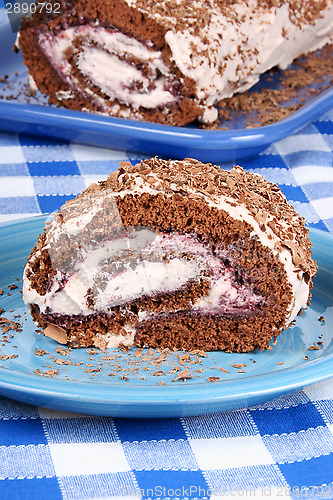 Image of Chocolate swiss roll cake