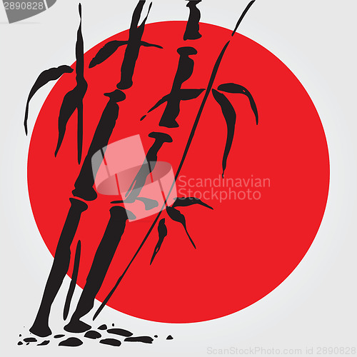 Image of Bamboo in Chinese style.