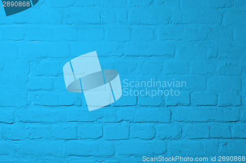 Image of Blue Brick Background