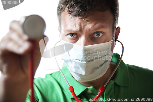 Image of Desperate Doctor with stethoscope