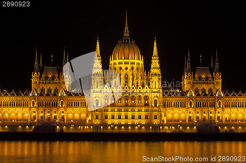 Image of Hungarian Parliament building.