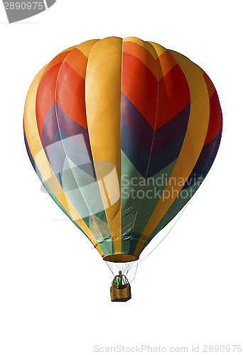 Image of Hot-air Balloon Against White