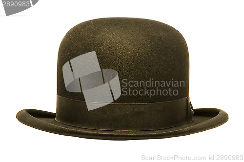 Image of A Black Derby or Bowler Hat