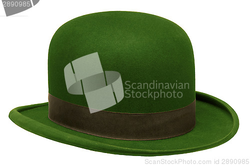 Image of Green bowler or derby hat