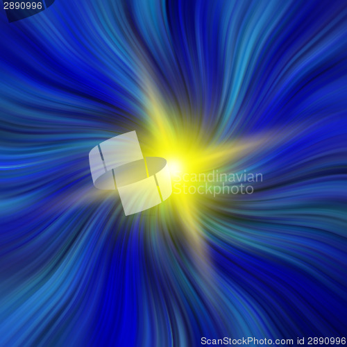 Image of Blue Vortex with a Starburst