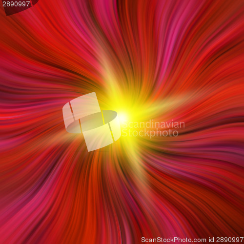 Image of Red Vortex with a Starburst
