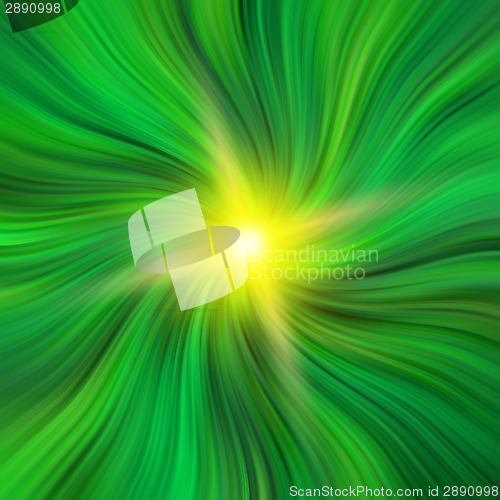 Image of Green Vortex with a Starburst