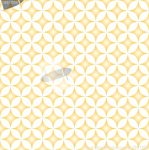 Image of Beige & Cream Diamond Star Circle Pattern