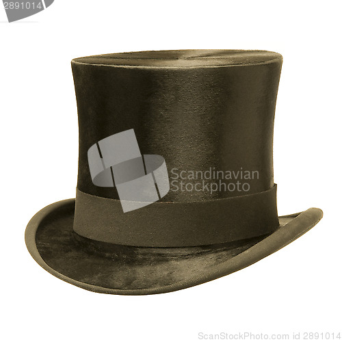 Image of Formal Black Top Hat against White