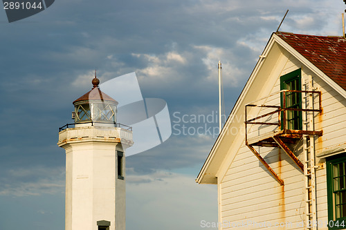 Image of Point Wilson Lighthouse Puget Sound Fort Worden