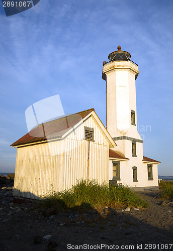 Image of Point Wilson Nautical Lighthouse Puget Sound Fort Worden