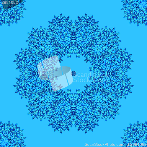 Image of Abstract pattern on blue