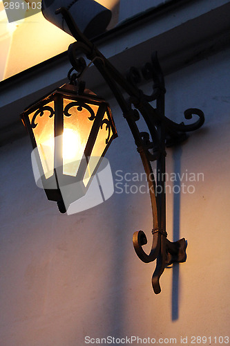 Image of nice lantern on the wall