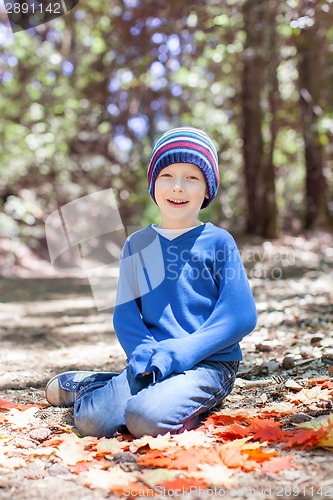 Image of kid at fall