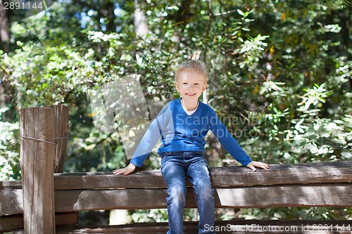 Image of boy in forest