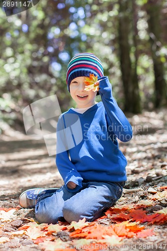 Image of kid at fall