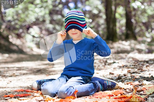 Image of kid at fall