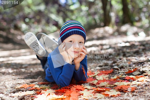 Image of kid at fall