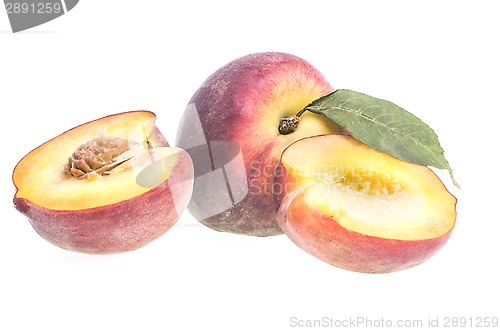 Image of Peach in half