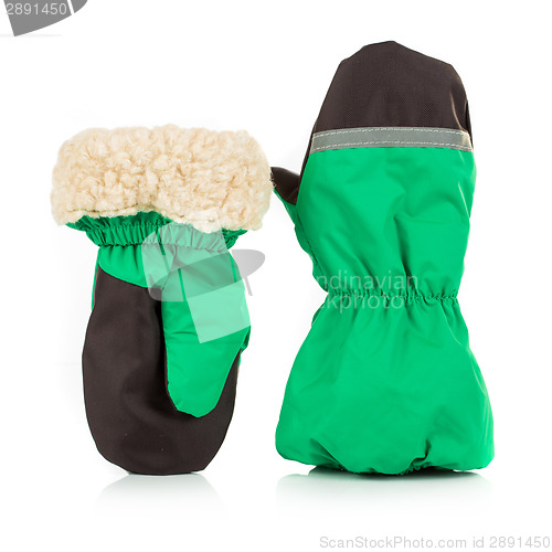 Image of Children's autumn-winter mittens