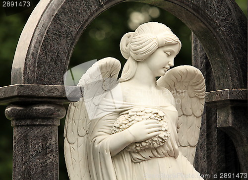Image of angel in the guise of a beautiful girl