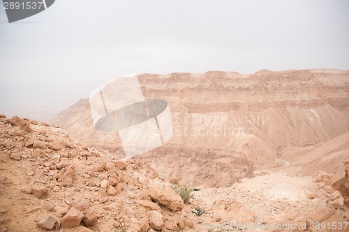 Image of Desert Canyon in Israel Dead Sea travel attraction for tourists