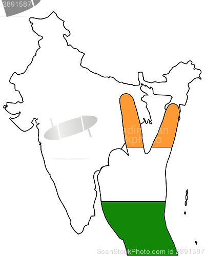 Image of India hand signal