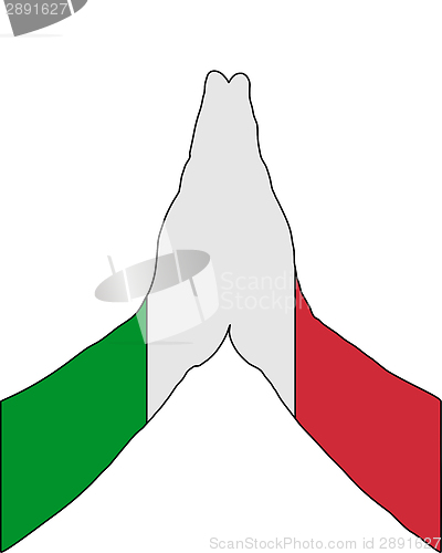 Image of Italian praying