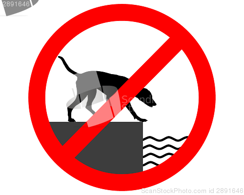 Image of Prohibition sign for dogs