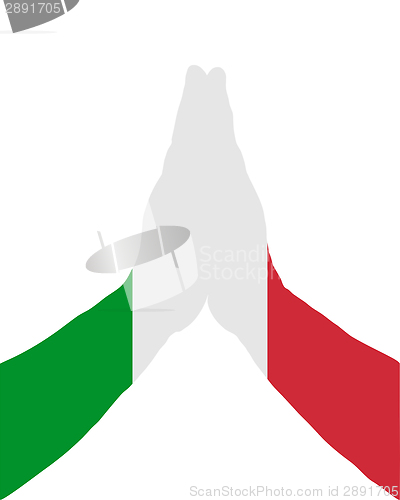 Image of Italian praying