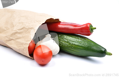 Image of Vegetables in paper bag