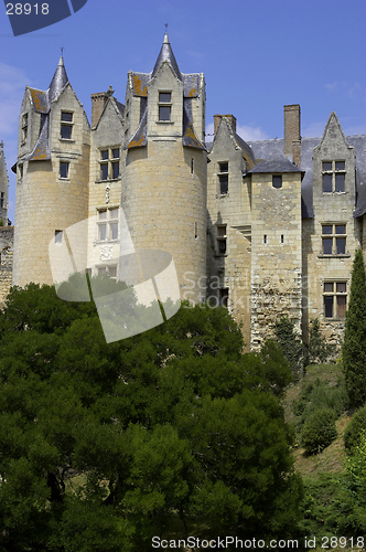 Image of Castle walls montreuil-bellay loire valley france