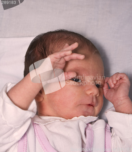 Image of Baby's attitude:don't shoot me!