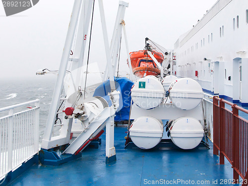 Image of Lifeboats by deck