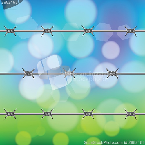 Image of barbed wire fence