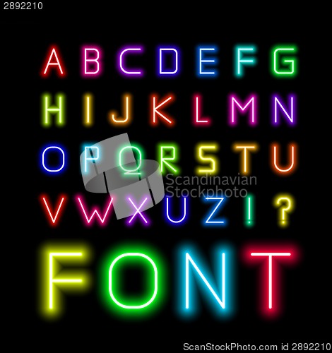 Image of Neon Font