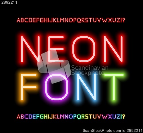 Image of Neon Font