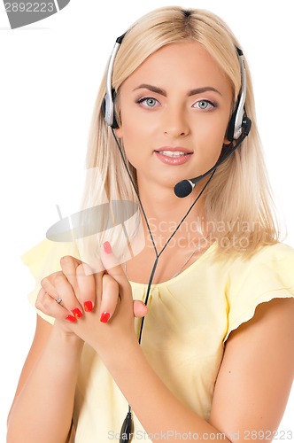 Image of Woman with headset