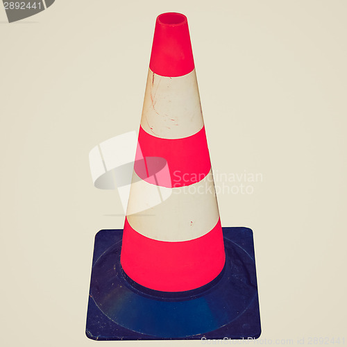 Image of Retro look Traffic cone