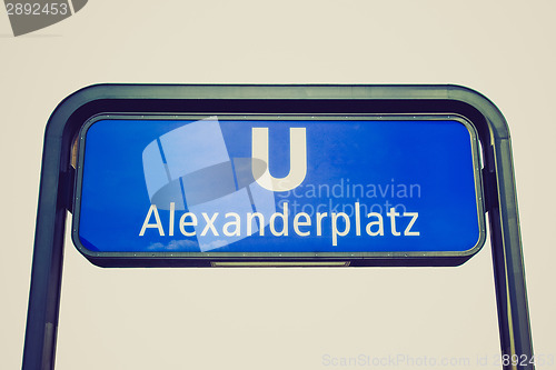 Image of Retro look U-bahn sign