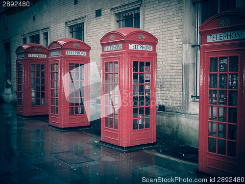 Image of Retro look London telephone box