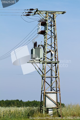 Image of Column high voltage with transformer