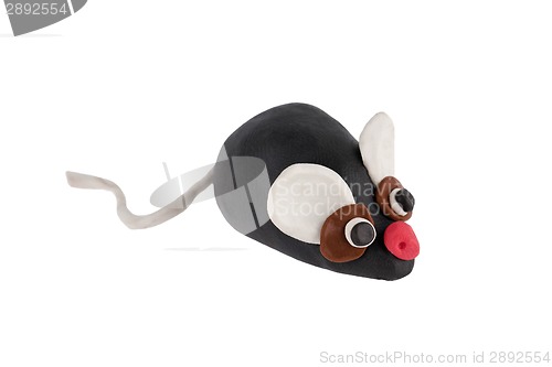 Image of House mouse made of plasticine