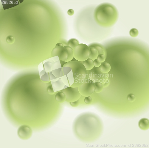 Image of Vector design of green molecule