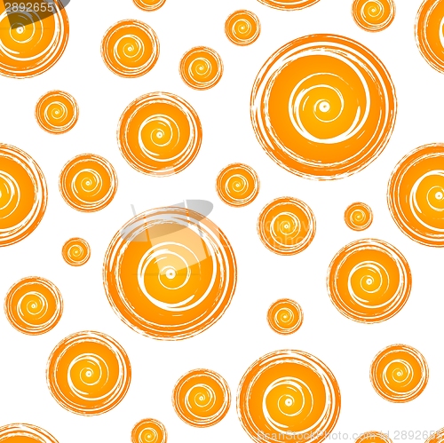 Image of Bright orange grunge seamless pattern
