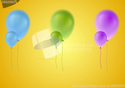 Image of Colorful vector balloons